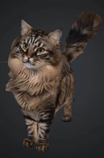 고양이 도색 완성